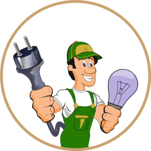 Elektryk w zielonym stroju